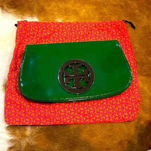 Tory Burch patent leather clutch